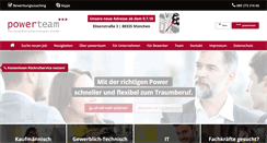 Desktop Screenshot of powerteam.de